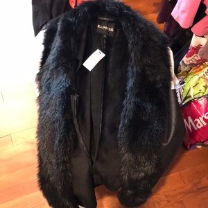 Brand new faux fur vest